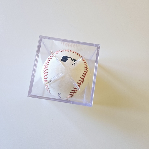 Ralph Branca MLB Los Angles Dodgers W/ Case Rawlings Autographed Signed Baseball - Picture 5 of 10